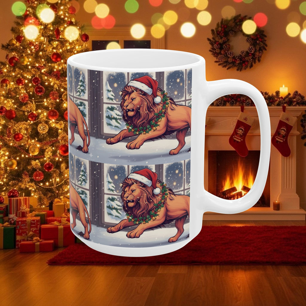 Legio Leo by DZ Royal Christmas Holiday Ceramic Mug, (11oz, 15oz)
