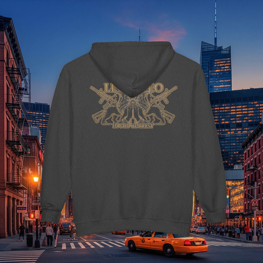 Legio Leo Zip Hoodie — Warrior Full-Zip Sweatshirt