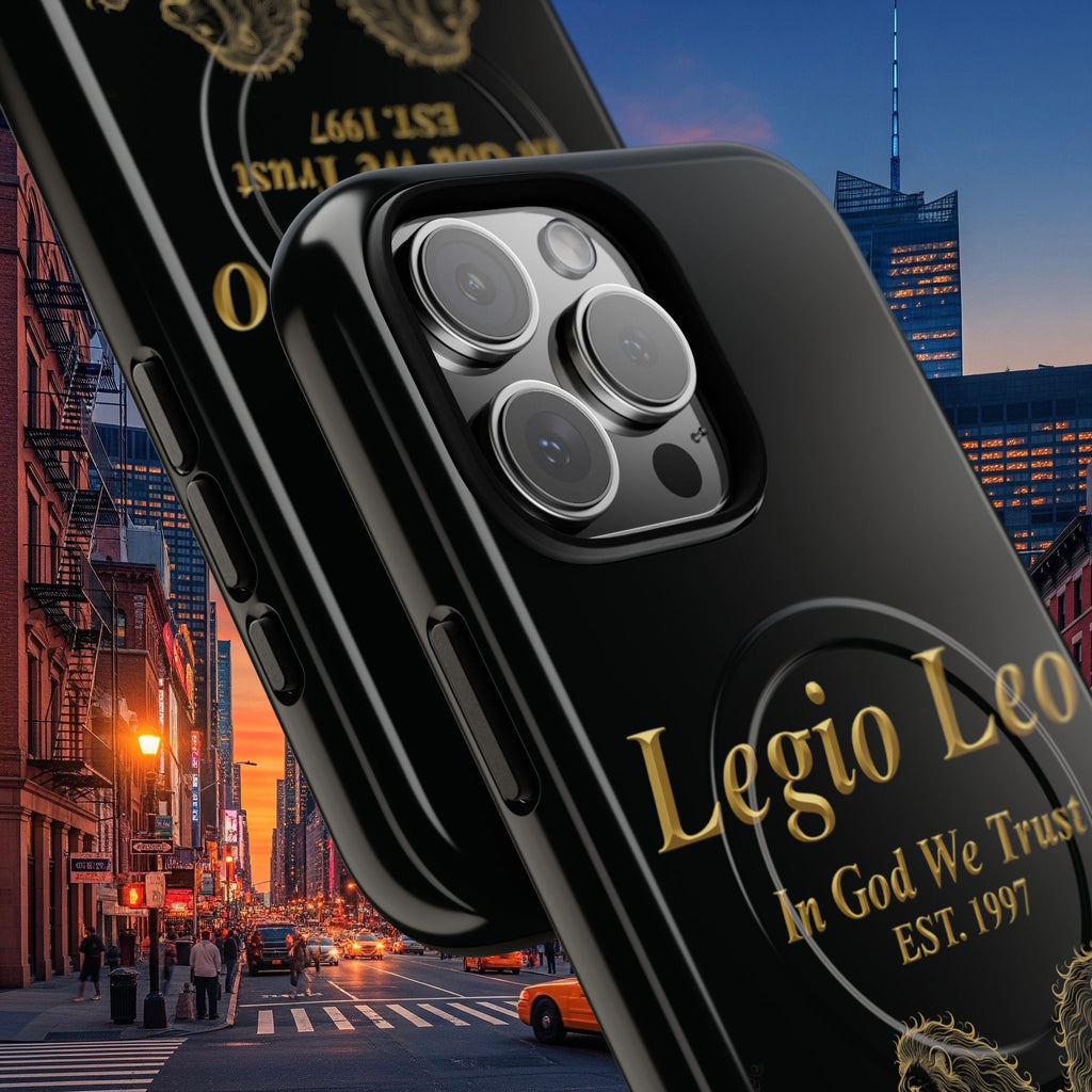 Tough Magnetic Phone Cases - Embrace Strength and Style, Legio Leo Design, Durable Protection