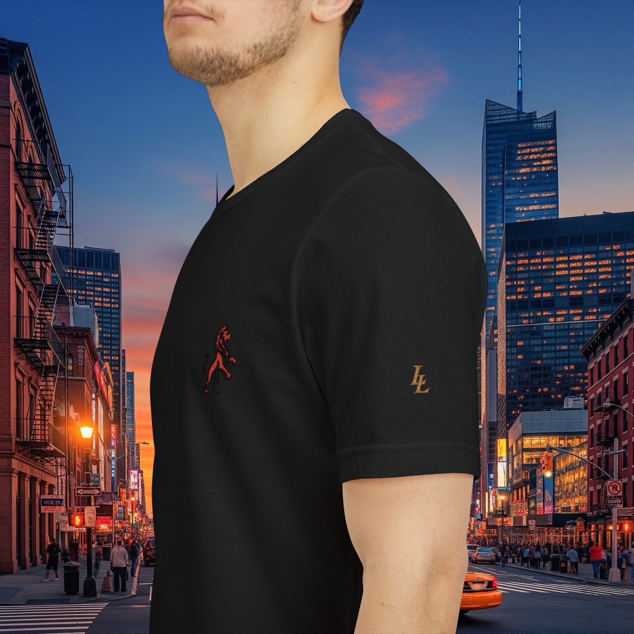 Classic Legio Leo by DZ Royal Tee — Legio Leo Embroidered Short Sleeve T-Shirt