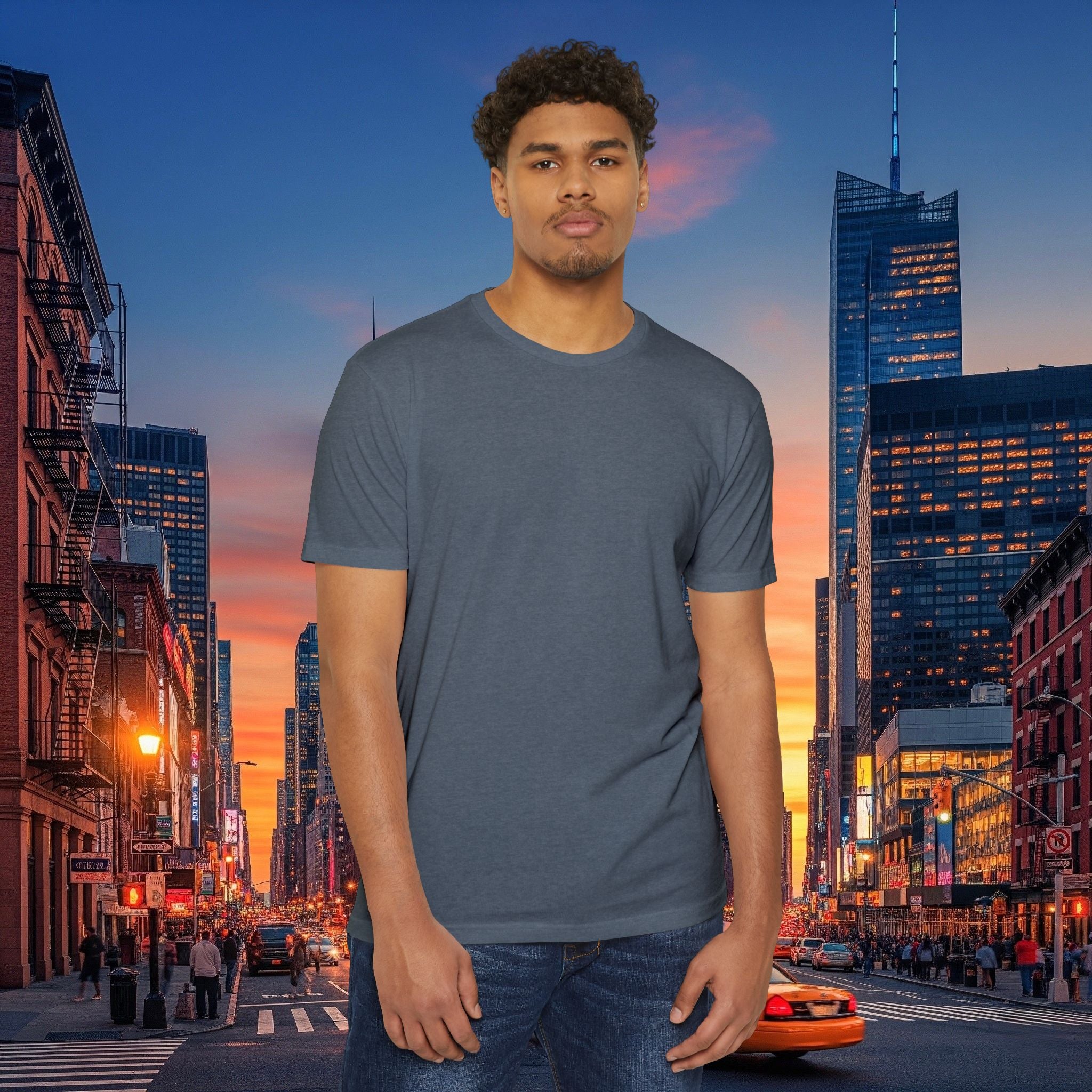 Classic Plain T‑Shirt — Unisex CVC Jersey Tee
