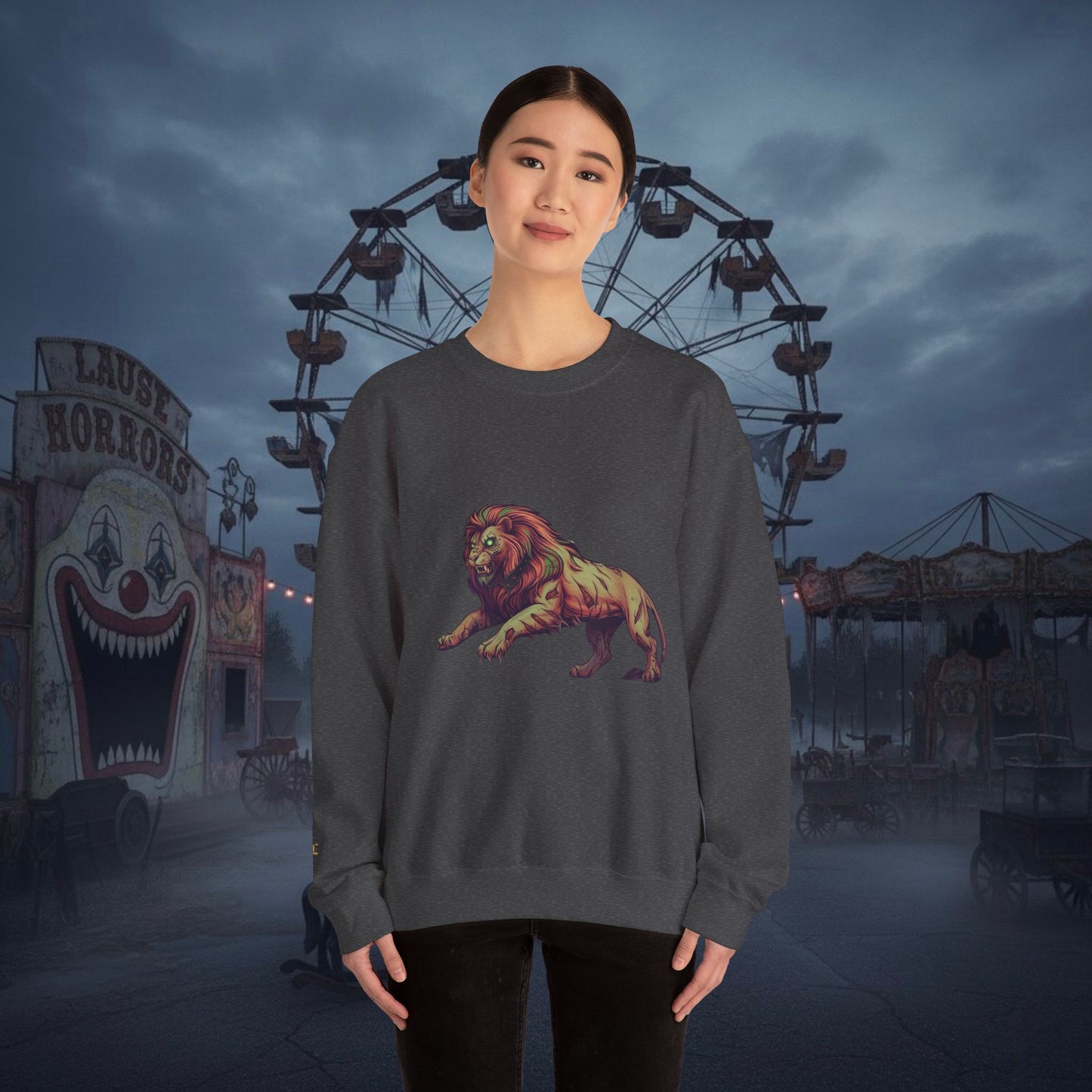 Undead Legio Leo by DZ Royal Crewneck Sweatshirt (Halloween Edition)