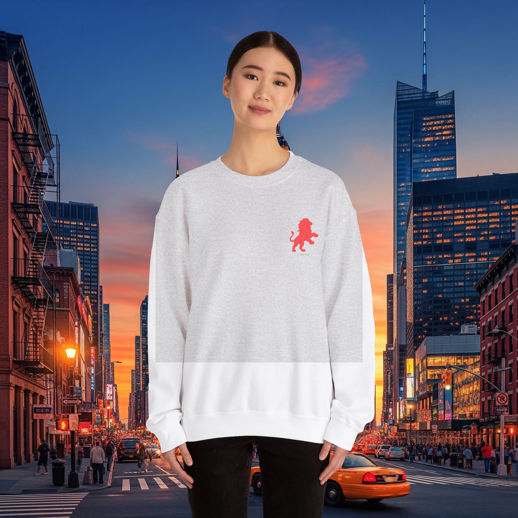 Legio Leo by DZ Royal Crewneck Sweatshirt | Mighty Lion Embroidered