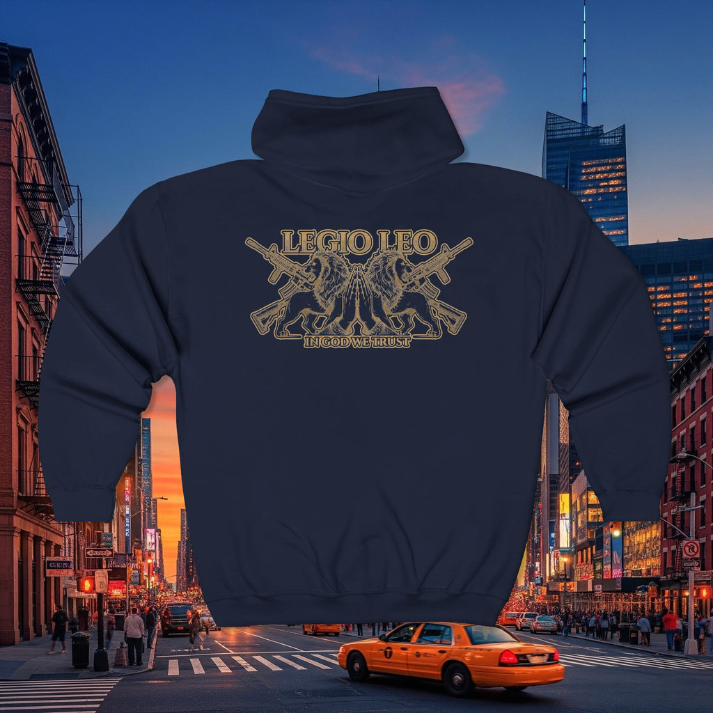 Legio Leo Zip Hoodie — Warrior Full-Zip Sweatshirt