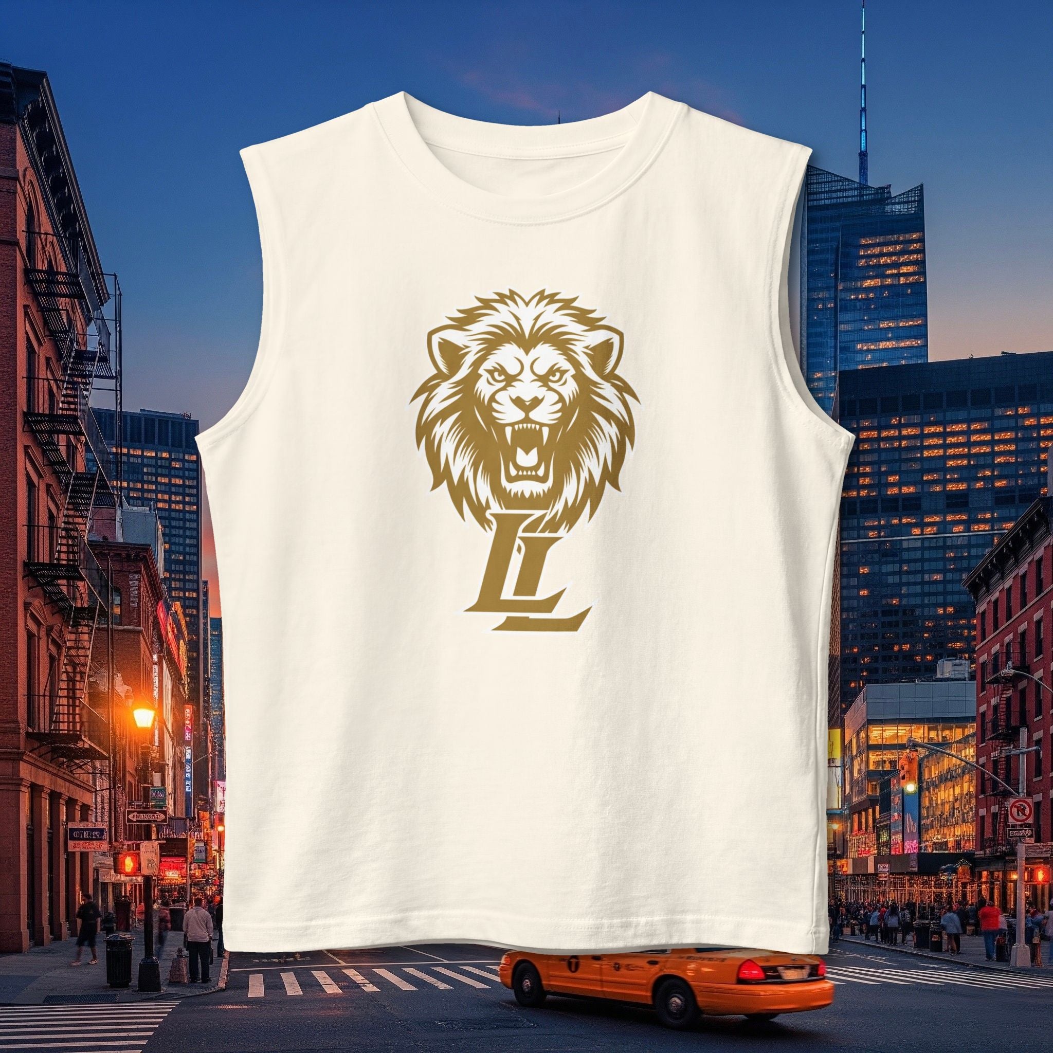Lion Crest Muscle Tank — Athletic Sleeveless Tee