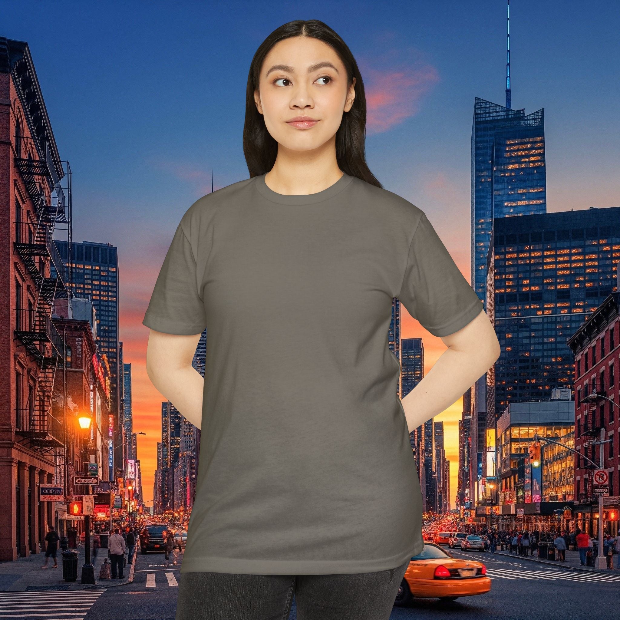 Classic Plain T‑Shirt — Unisex CVC Jersey Tee