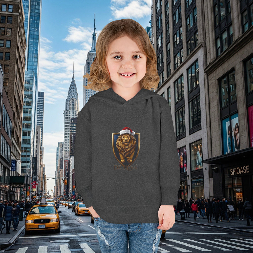 DZ Royal Christmas Toddler Pullover Fleece Hoodie (Grown Lion)