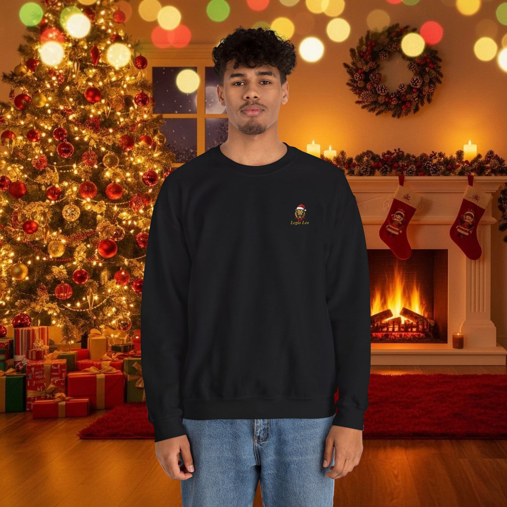 Christmas Holiday Legio Leo by DZ Royal Cozy Unisex Crewneck Sweatshirt for