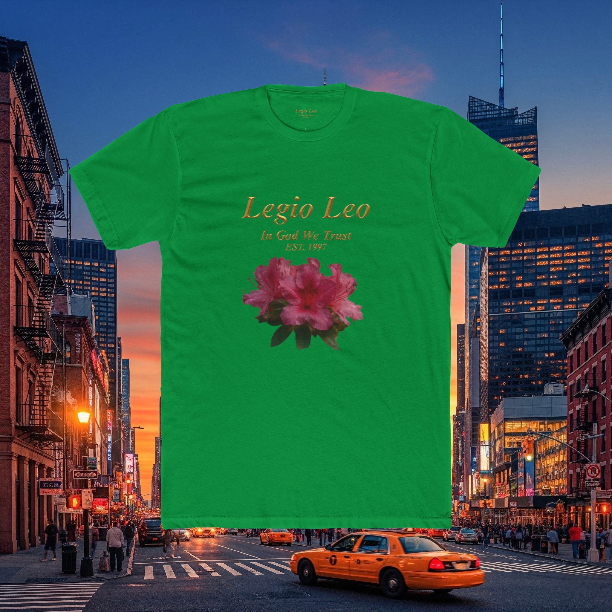 Floral Tee — "Legia Leo Azalea Flowers" Astrology Shirt