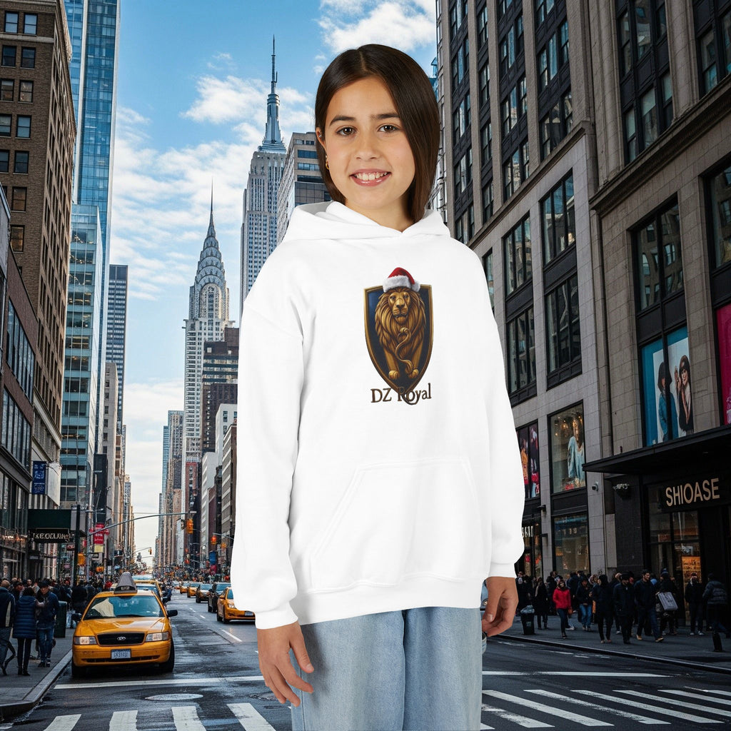 DZ Royal’s Christmas Youth Hoodie (Grown Lion)