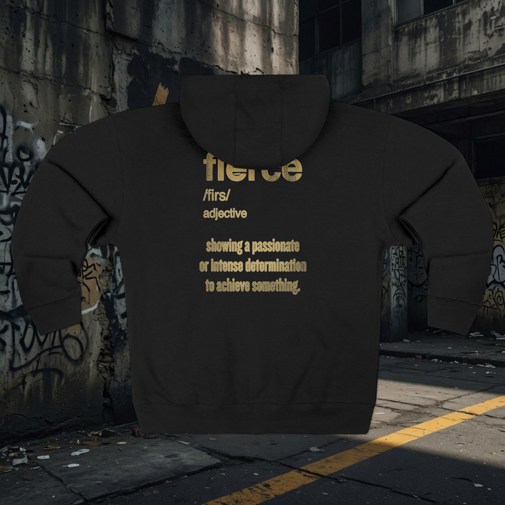 Legio Leo Warrior Zip Hoodie — "Fierce" Definition Streetwear