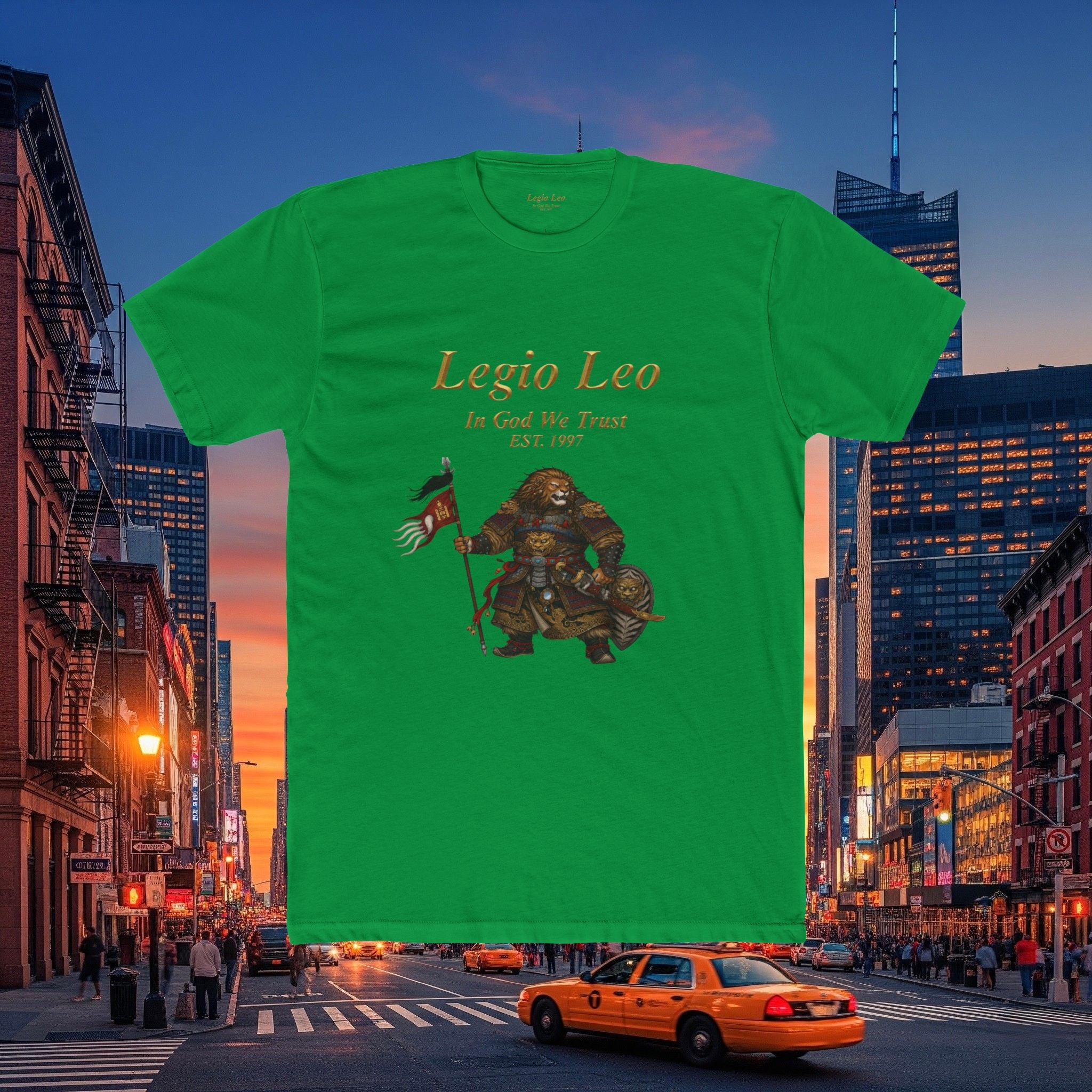 Legio Leo Cotton Crew Tee | Mongol Warrior Design