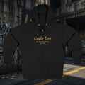 Zip Hoodie — Legio Leo Lion & Skull Graphic Zip-Up with “In God We Trust” Text