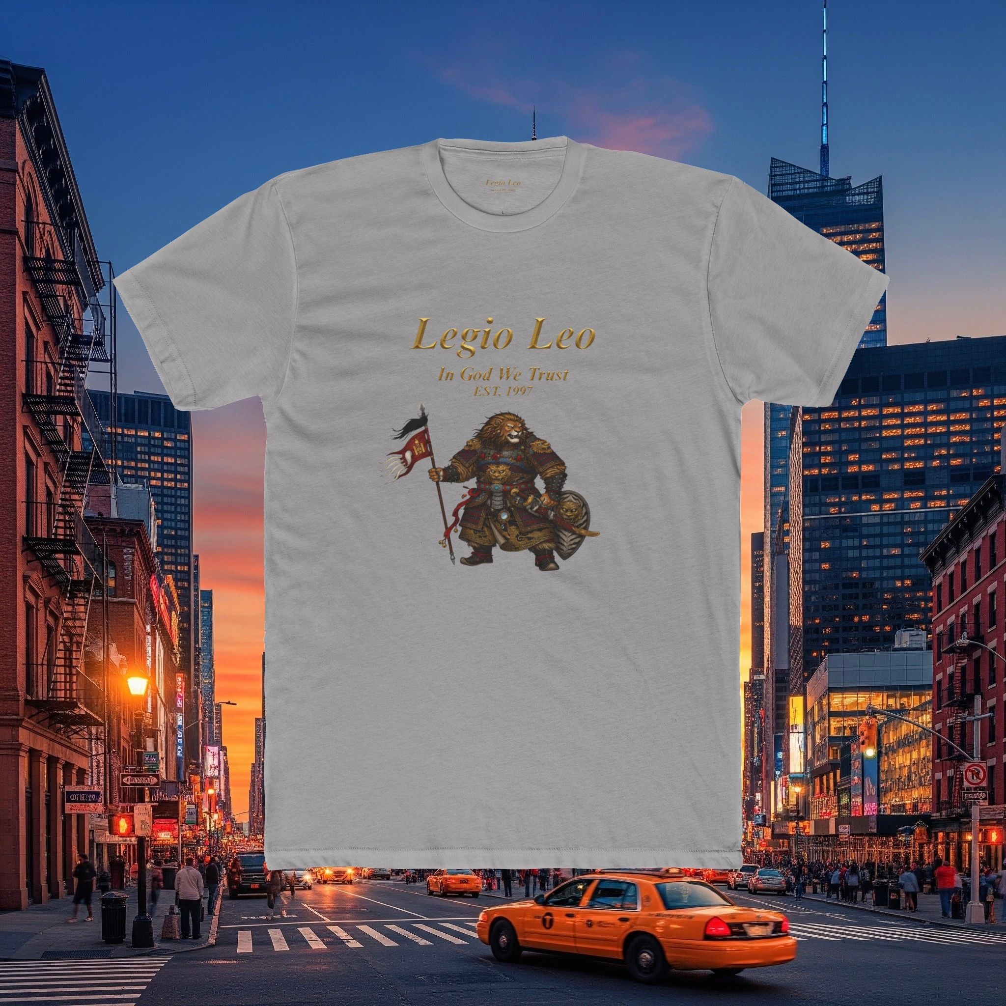Legio Leo Cotton Crew Tee | Mongol Warrior Design