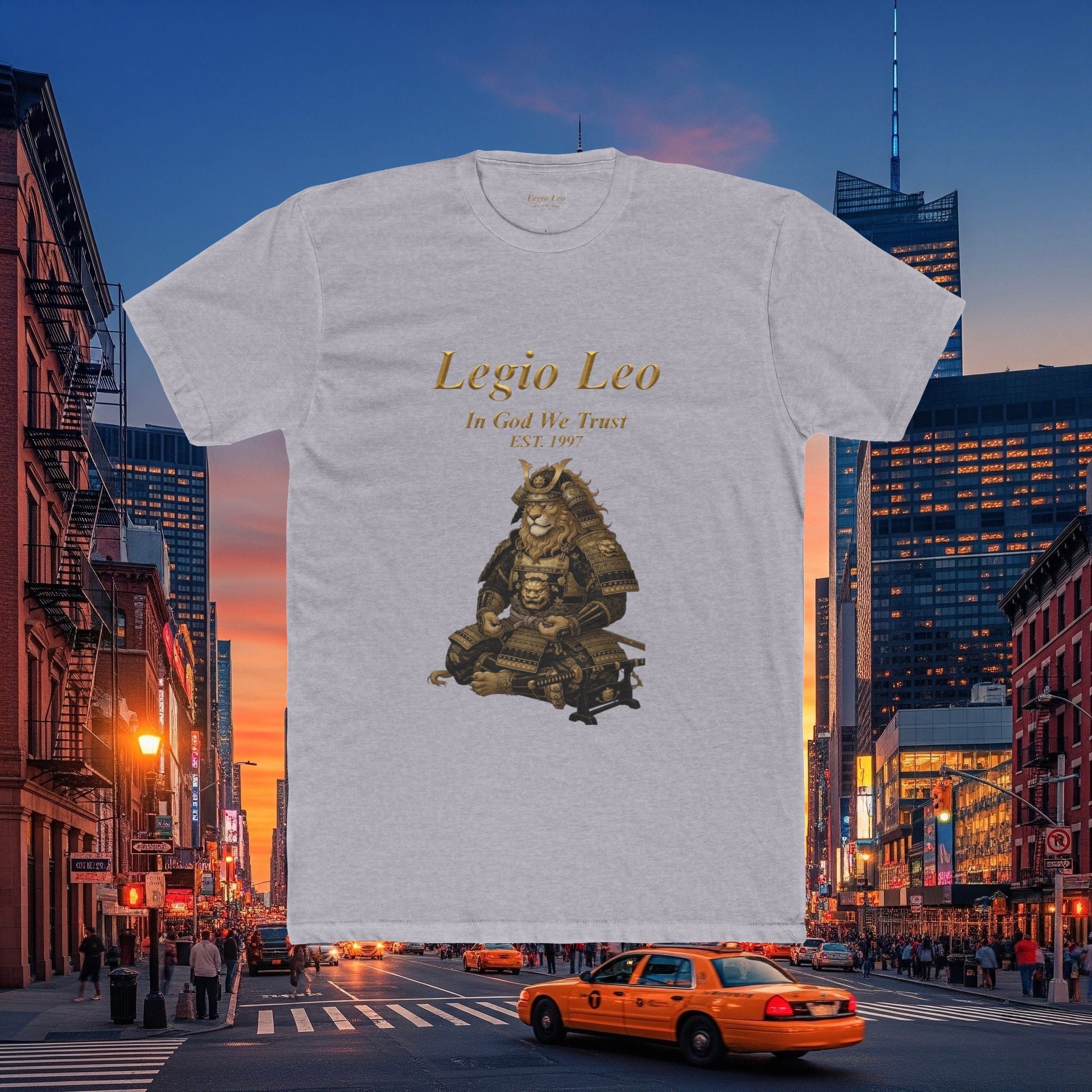 Legio Leo Honorary Peaceful Samurai Warrior Cotton Crew Tee