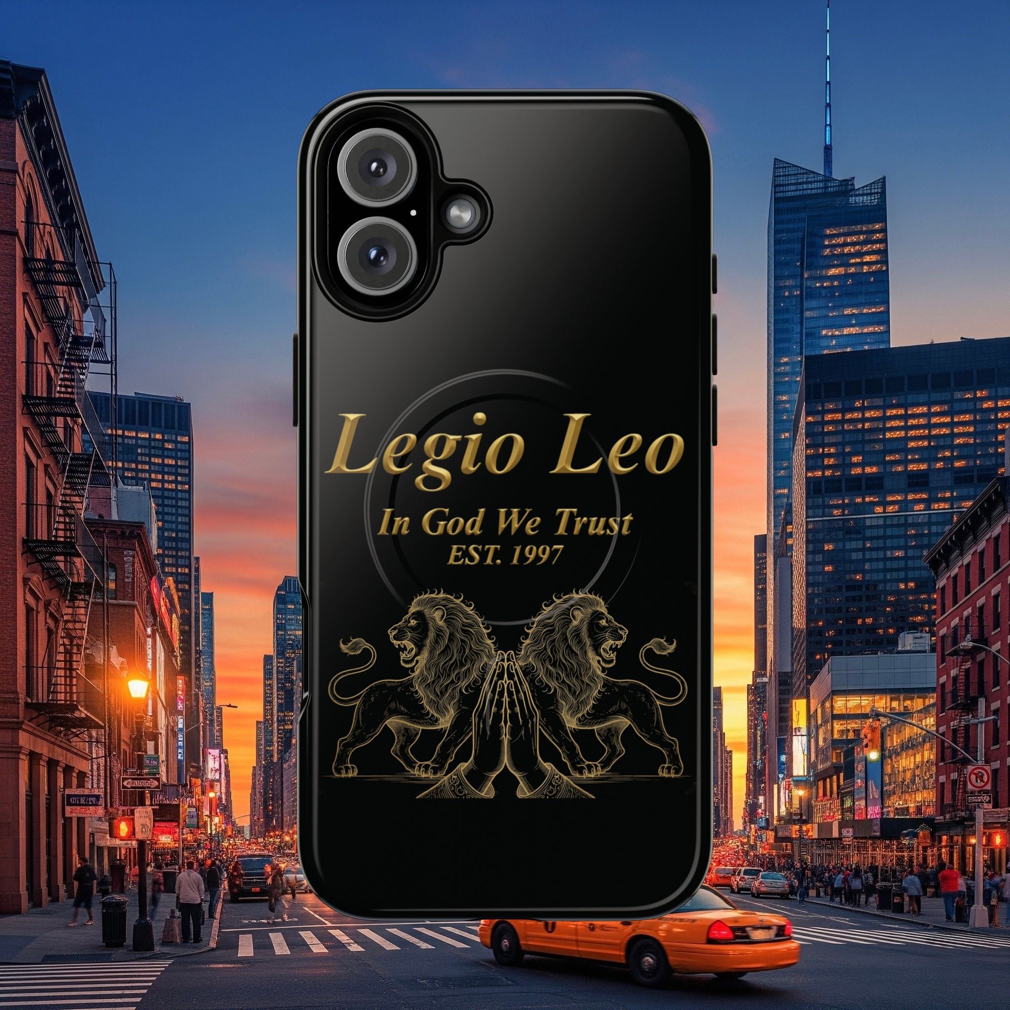 Tough Magnetic Phone Cases - Embrace Strength and Style, Legio Leo Design, Durable Protection