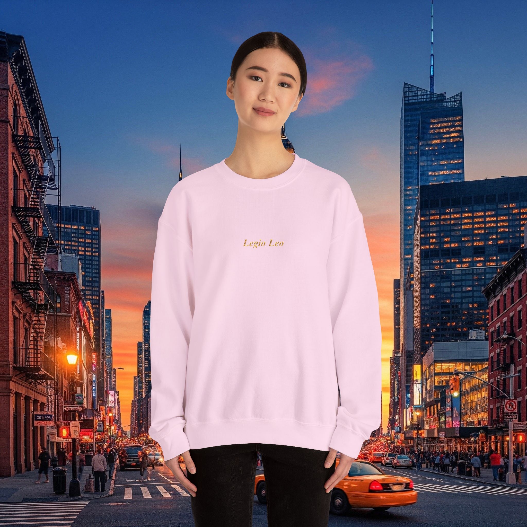 Legio Leo Crewneck Sweatshirt | Legio Leo Design Embroidered