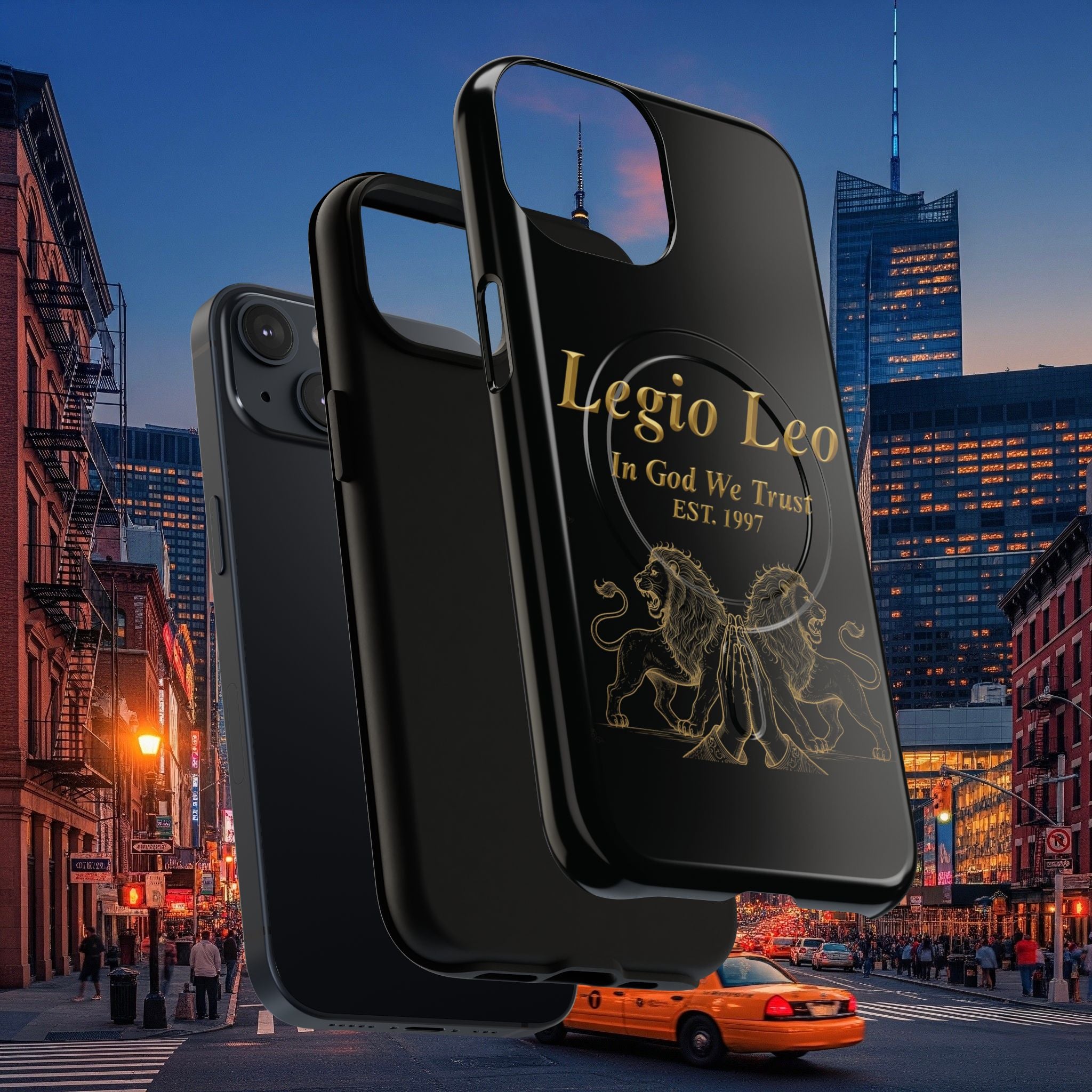 Tough Magnetic Phone Cases - Embrace Strength and Style, Legio Leo Design, Durable Protection