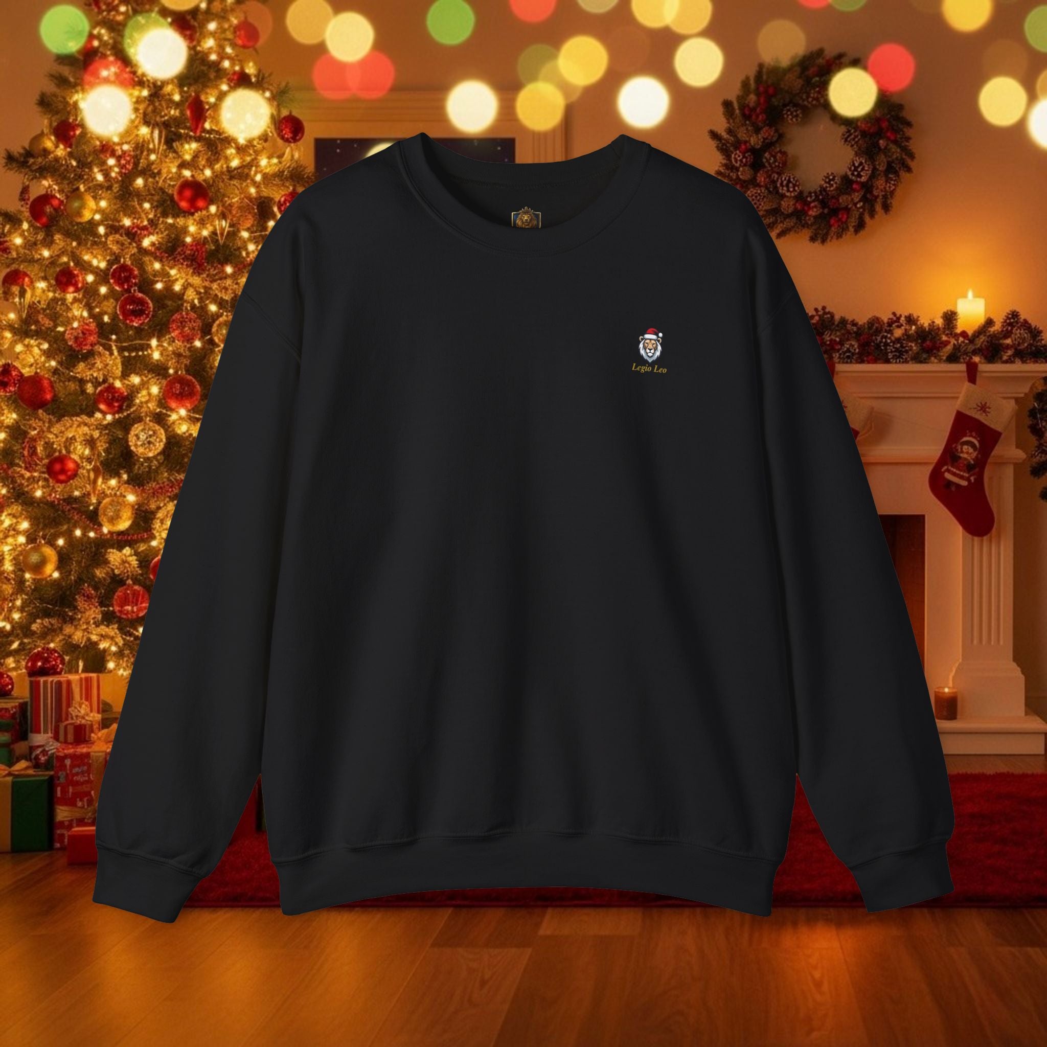 Christmas Holiday Legio Leo by DZ Royal Cozy Unisex Crewneck Sweatshirt for