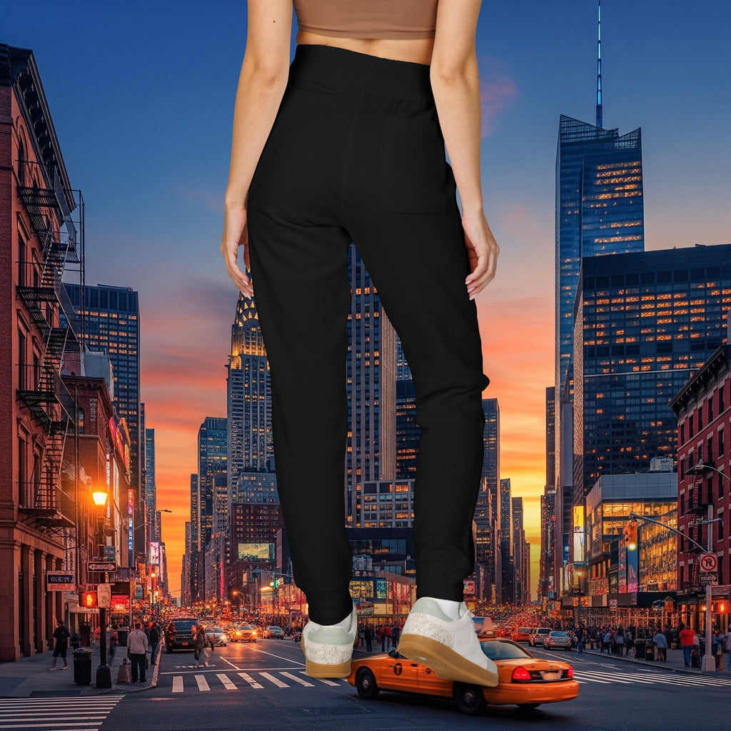 Legio Leo Sweatpants — OverLapping L’s Embroidery Design Cozy Fleece Joggers