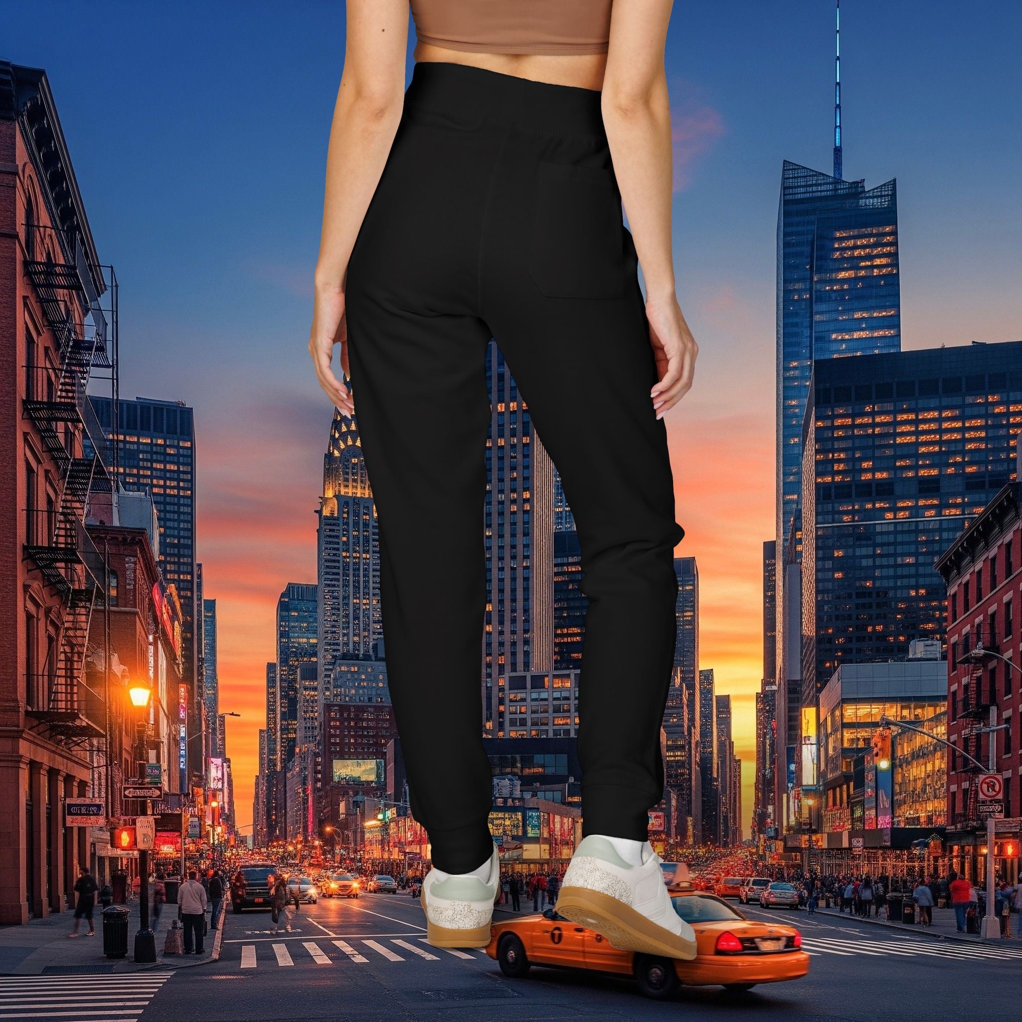 Legio Leo Sweatpants — OverLapping L’s Embroidery Design Cozy Fleece Joggers