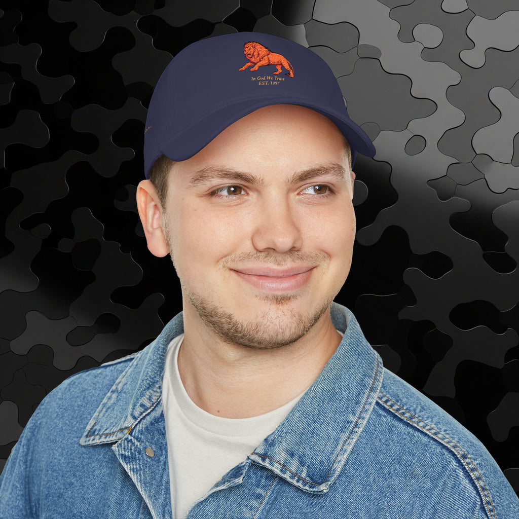 Low Profile Baseball Cap Original Mighty Lion Embroidery