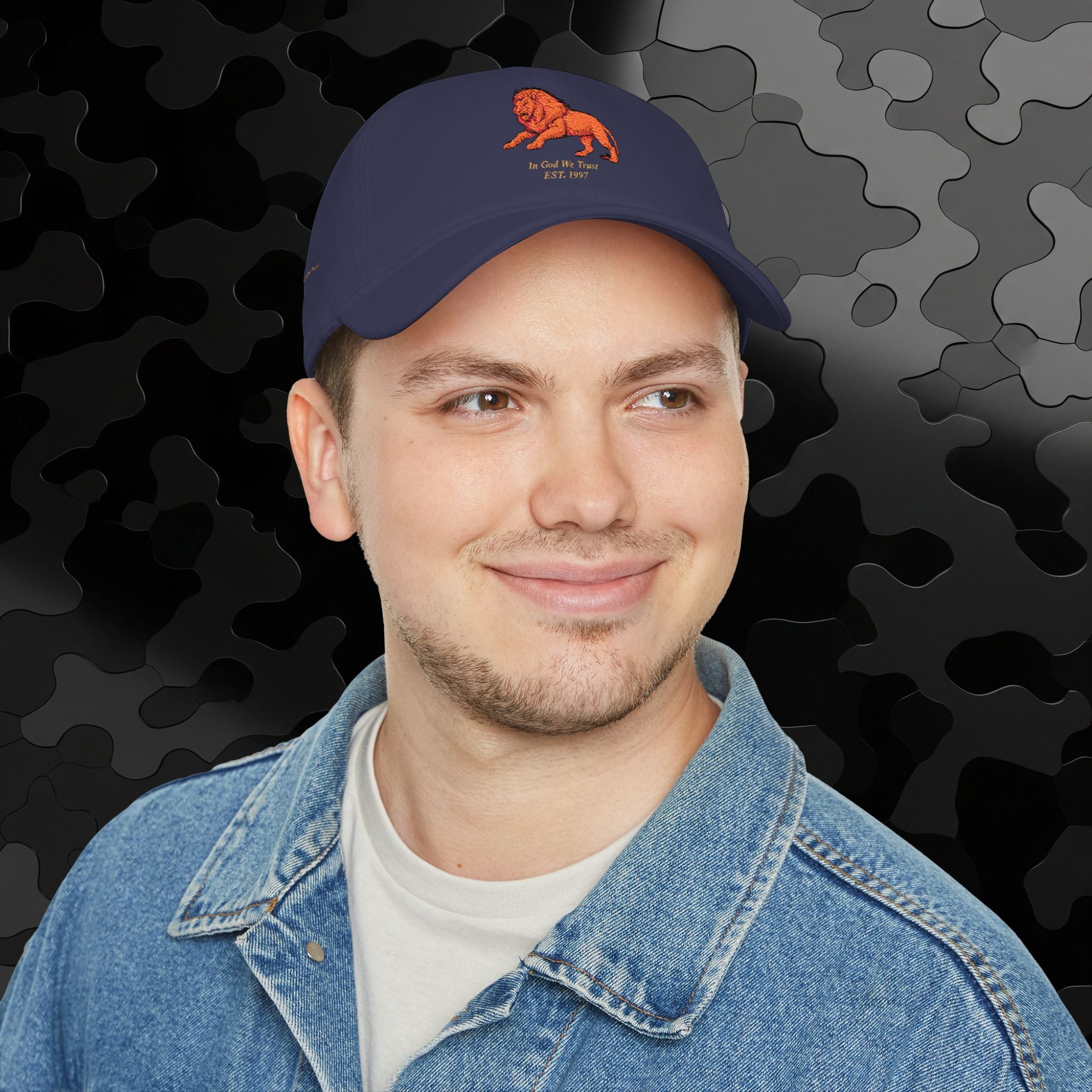 Low Profile Baseball Cap Original Mighty Lion Embroidery