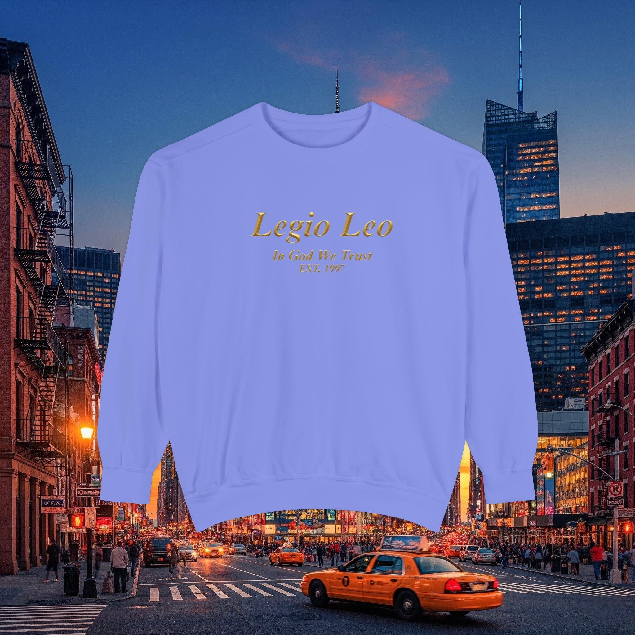 Legio Leo Sweatshirt – Minimal Gold Script Brothers 4 Life  Crewneck