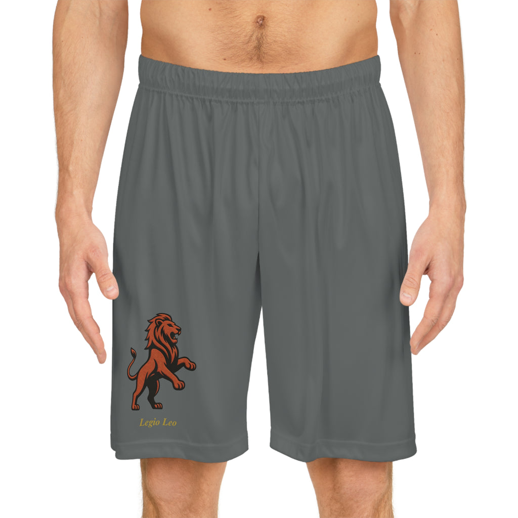 Legio Leo by DZ Royal Basketball Shorts for Athletes, Sporty Summer Wear, Unique Workout Gear, Active Lifestyle Apparel, Gift for Sports Lovers