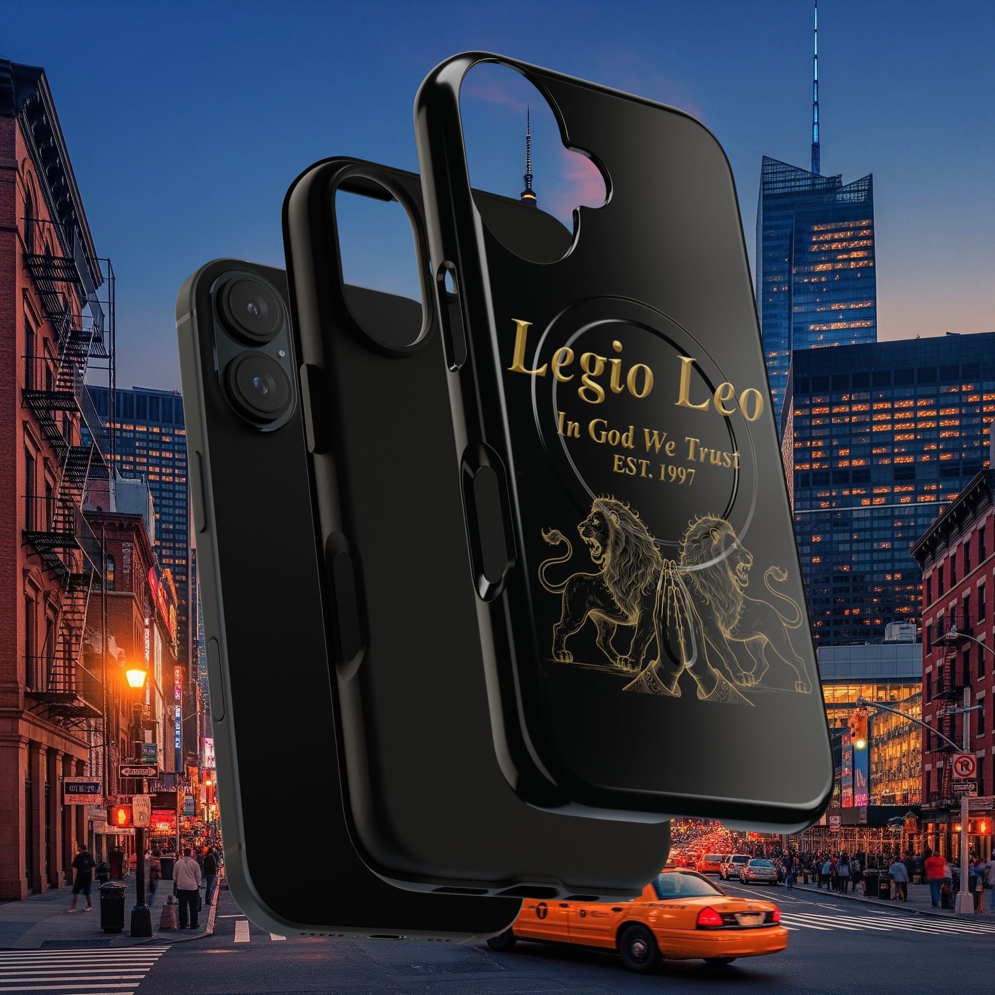 Tough Magnetic Phone Cases - Embrace Strength and Style, Legio Leo Design, Durable Protection